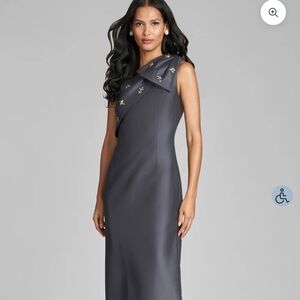Sachin + Babi One Shoulder Gray Dress